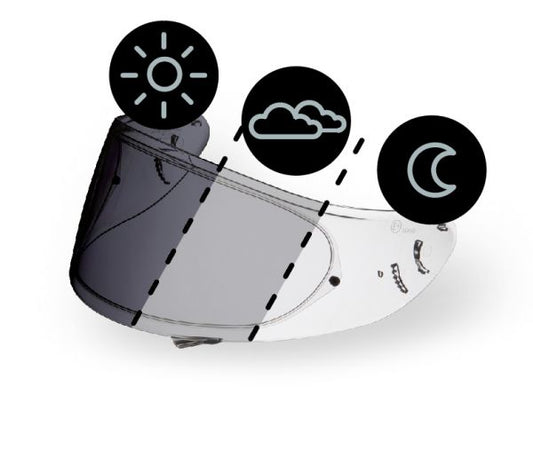 Shoei CWR-1 visor, photocromic