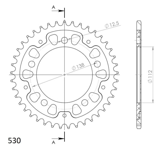 Supersprox Stealth takaratas Black 302-RST-41-0