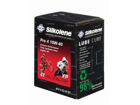 Silkolene Pro 4 10W-40 XP, 4L Lube Cube