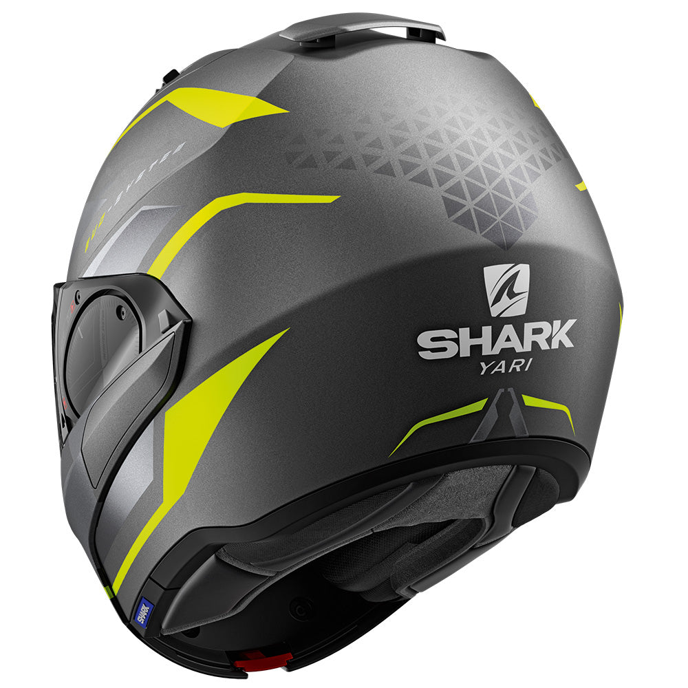 Shark EVO ES Yari Matt Anthracite/Yellow/Silver