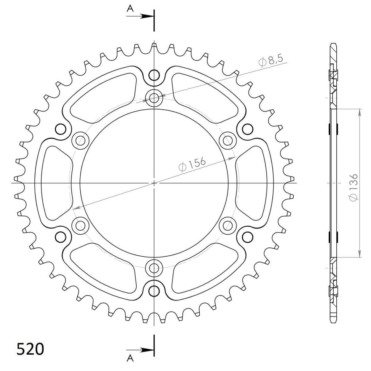 Supersprox Stealth takaratas Black 1512-RST-49-0