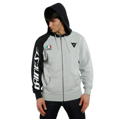 Dainese Racing Service zull-zip hoodie, gray/black