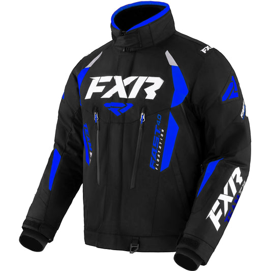 FXR Team FX 2-in-1 snowmobile jacket, black/royal blue
