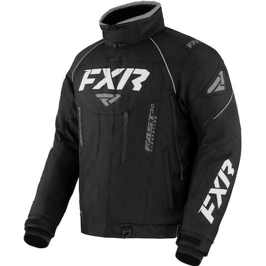 FXR Octane snowmobile jacket, black/white