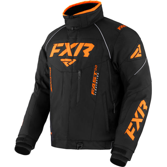FXR Octane snowmobile jacket, black/orange