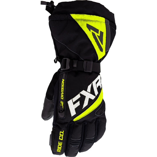 FXR Fuel 22 snow mobile glove, black/hivis