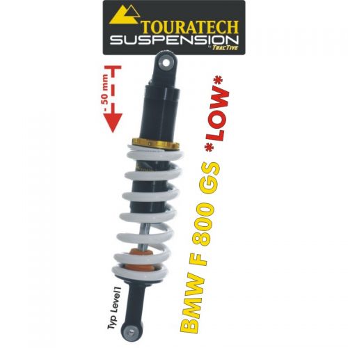 Touratech Suspension *rear* lowering kit (-50 mm) for BMW F800GS up to 2012 type