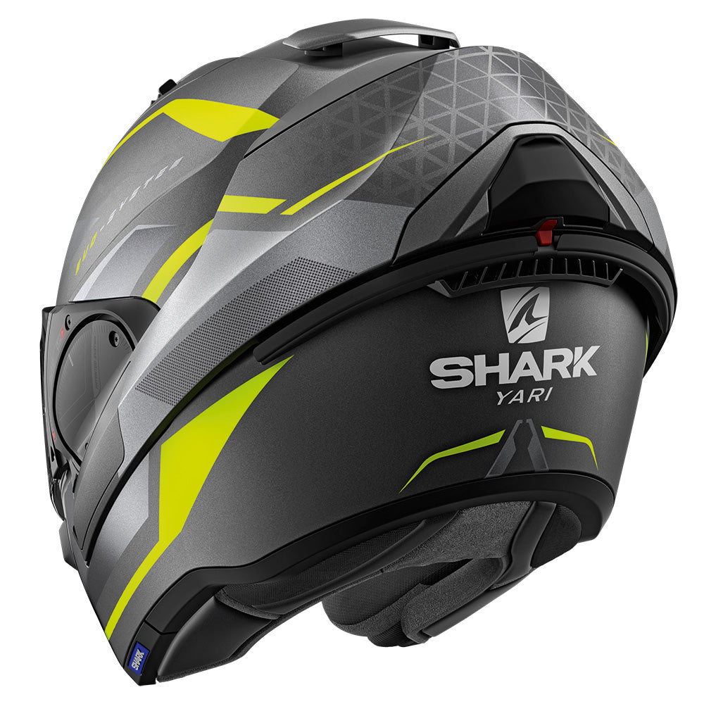 Shark EVO ES Yari Matt Anthracite/Yellow/Silver