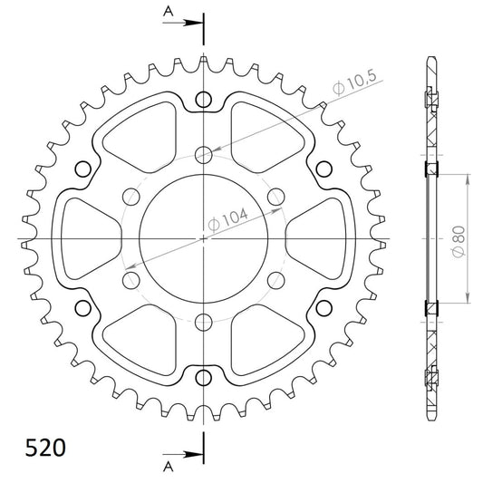 Supersprox Stealth takaratas Green 478-RST-43-3