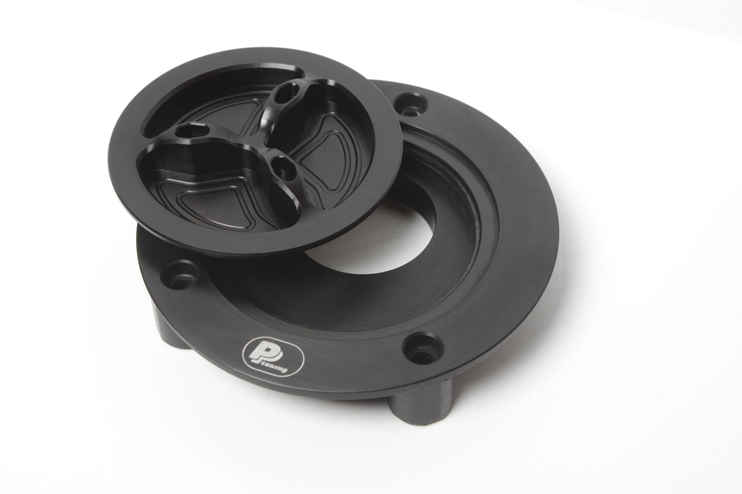 PP Tuning Gas Cap with thread, Yamaha, hard black anodized