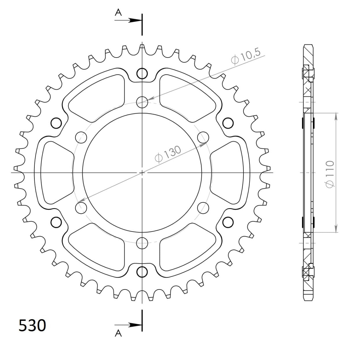 Supersprox Stealth takaratas Silver 479-RST-45-8