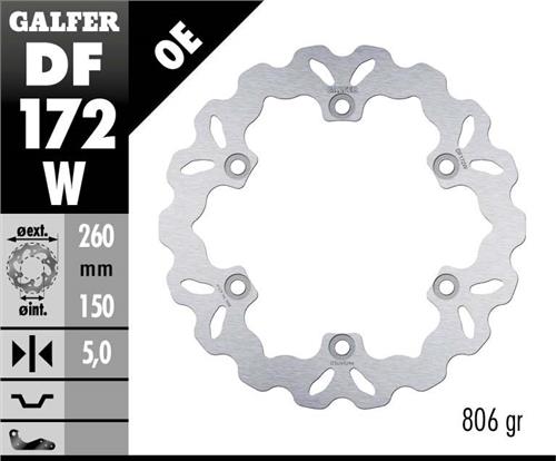 Galfer Wave Brake disc, Kawasaki GPX 600 R, front