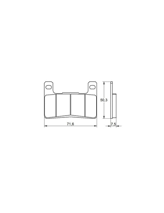 Accossato Brakepad AGPA 109 ST