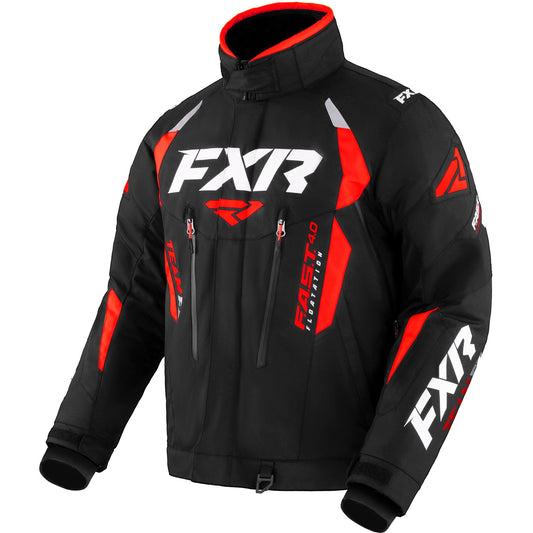 FXR Team FX 2-in-1kelkkatakki, musta/punainen