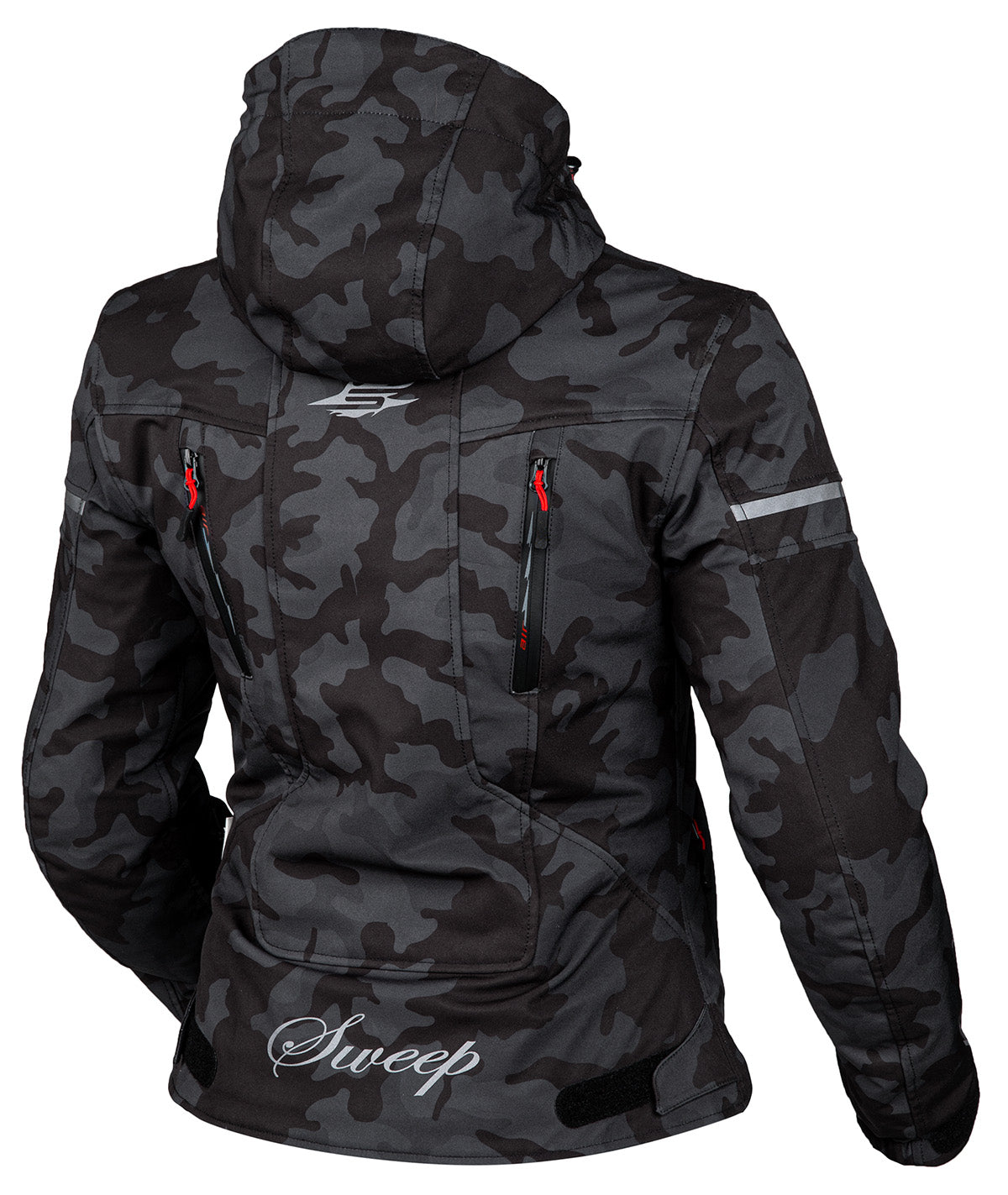 Sweep Flawless naisten softshell ajotakki, t.harmaa/camo