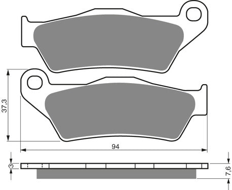 Goldfren Brake Pads 031 Ceramic Carbon AD