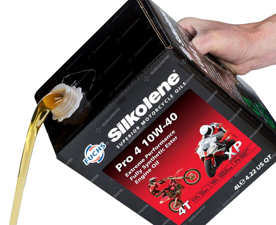 Silkolene Pro 4 10W-40 XP, 4L Lube Cube