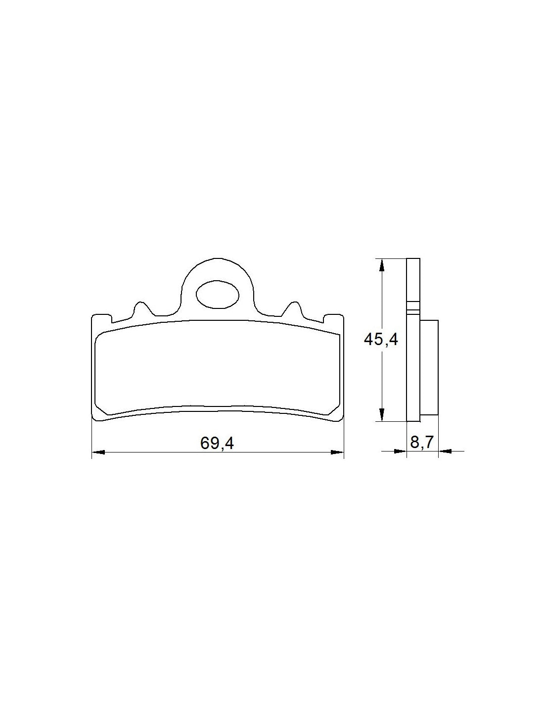 Accossato Brakepad AGPA 184 ST