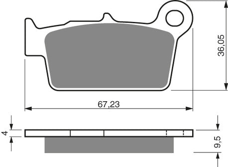 Goldfren Brake Pads 187 Ceramic Carbon K1