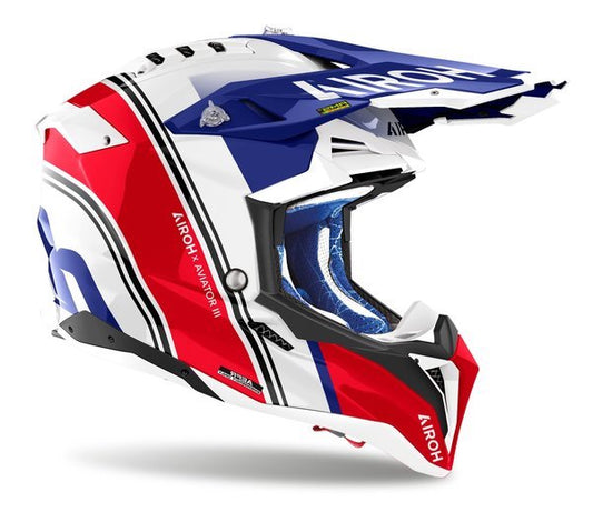 Airoh Aviator 3 Hima, red/blue/white