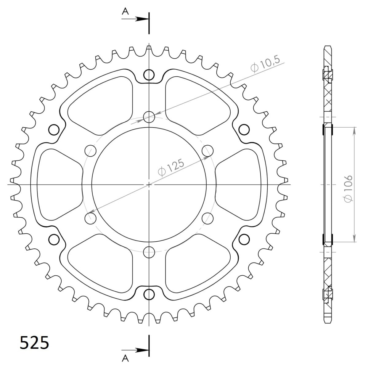 Supersprox Stealth takaratas Silver 2012-RST-50-8