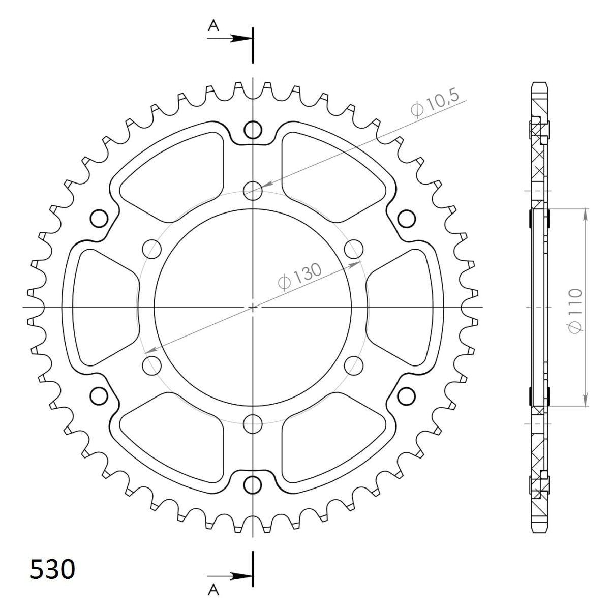 Supersprox Stealth takaratas Silver 479-RST-47-8