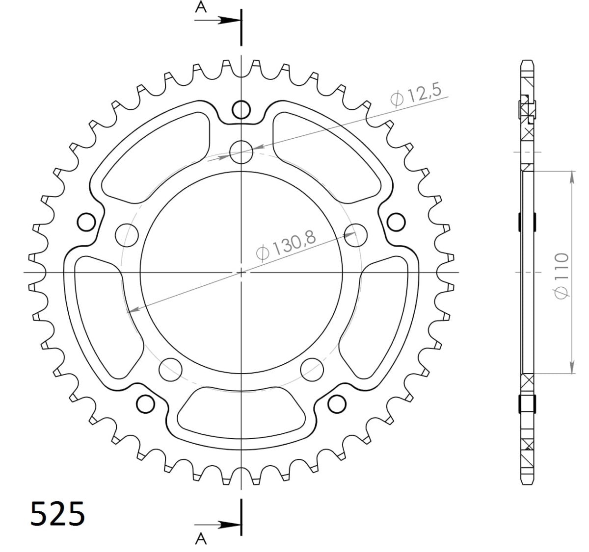 Supersprox Stealth takaratas Black 7-RST-44-0