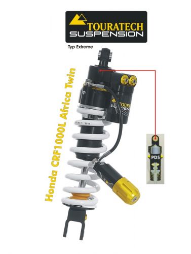 Touratech Suspension shock absorber for Honda CRF1000L Africa Twin (2015-2017) t