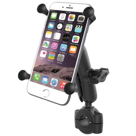 RAM Mounts X-Grip Medium Arm Phone Holder Medium Handlebar Base, Large Phones