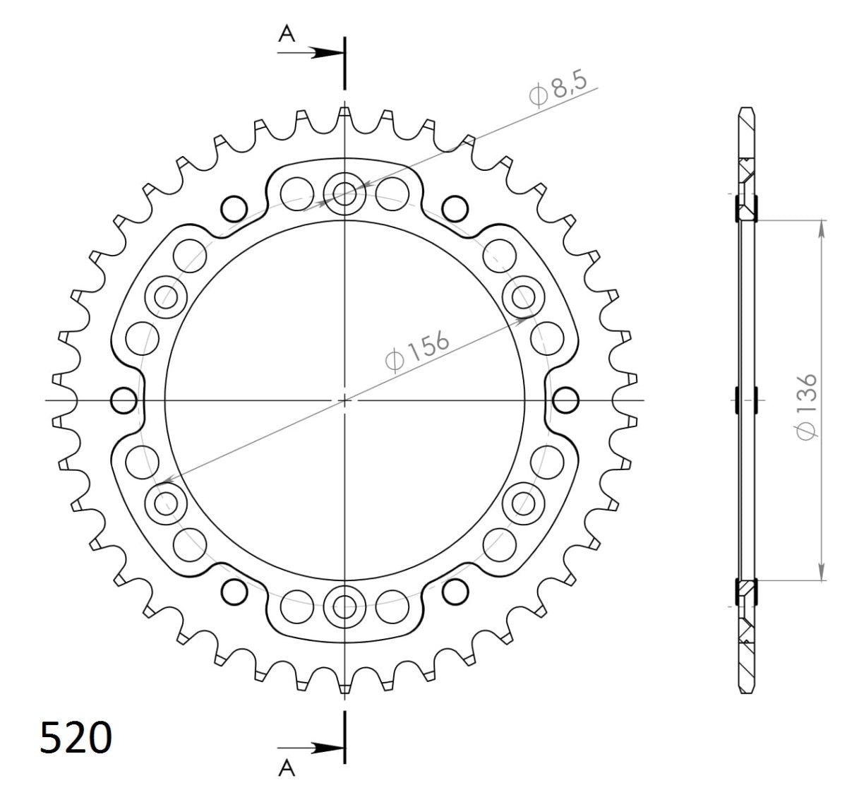 Supersprox Stealth takaratas Black 1512-RST-42-0