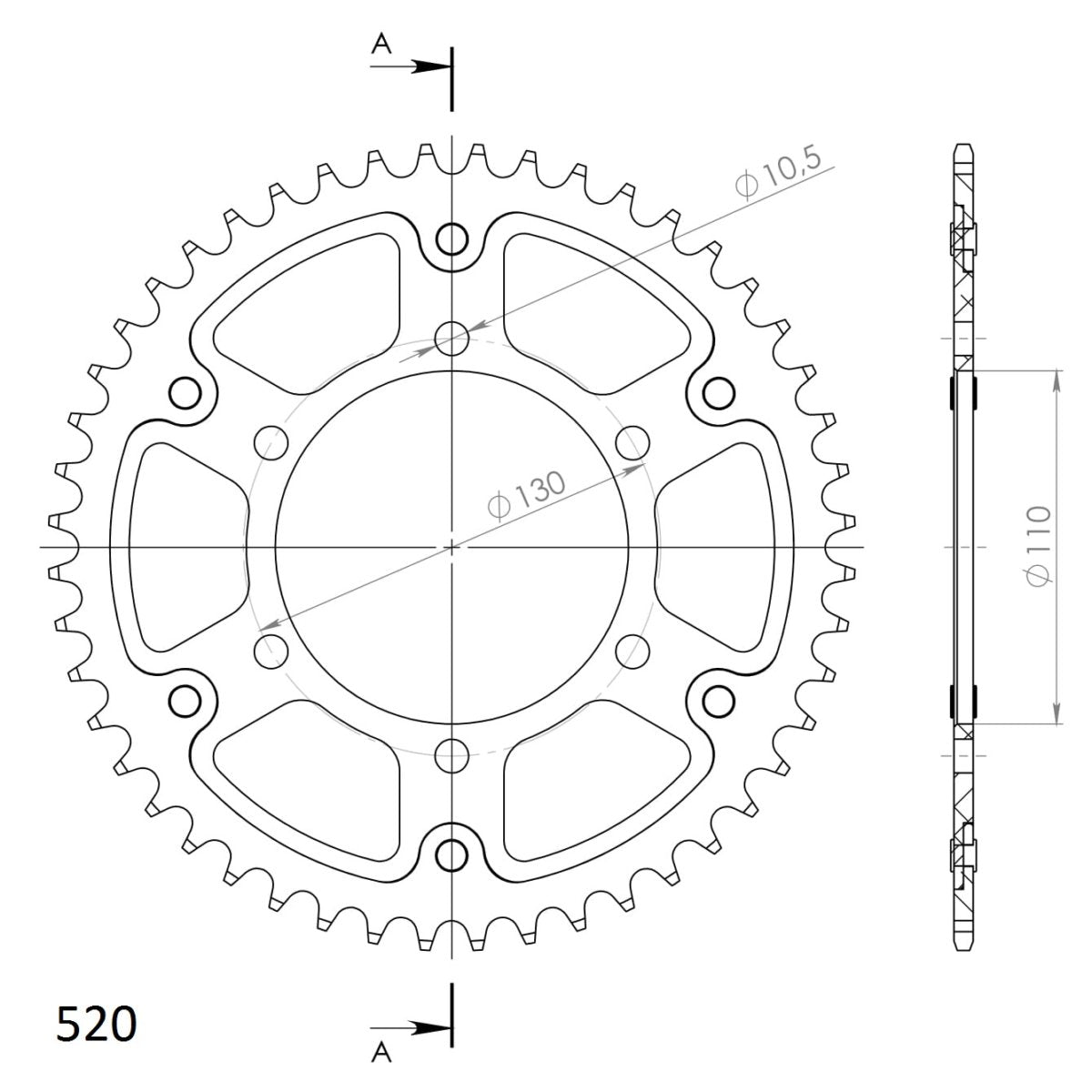 Supersprox Stealth takaratas Silver 486-RST-48-8