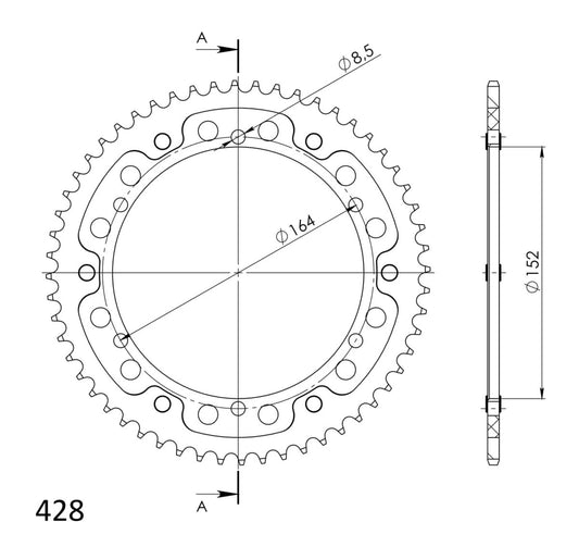 Supersprox Stealth takaratas Silver 1839-RST-56-8