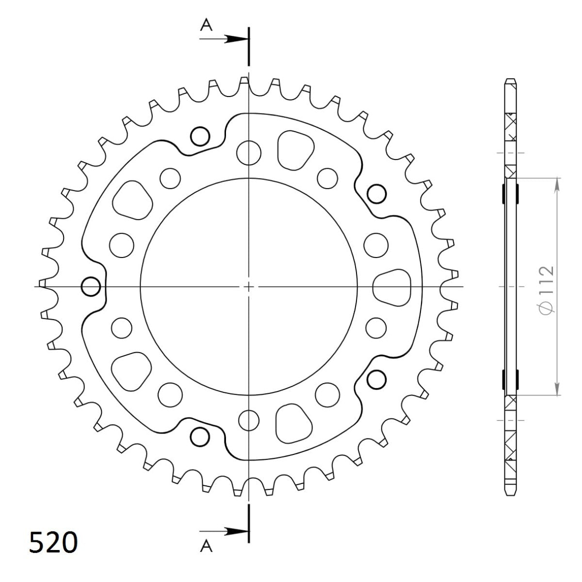 Supersprox Stealth takaratas Black 1303-RST-41-0