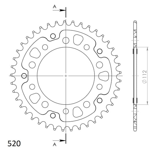 Supersprox Stealth takaratas Black 1303-RST-41-0