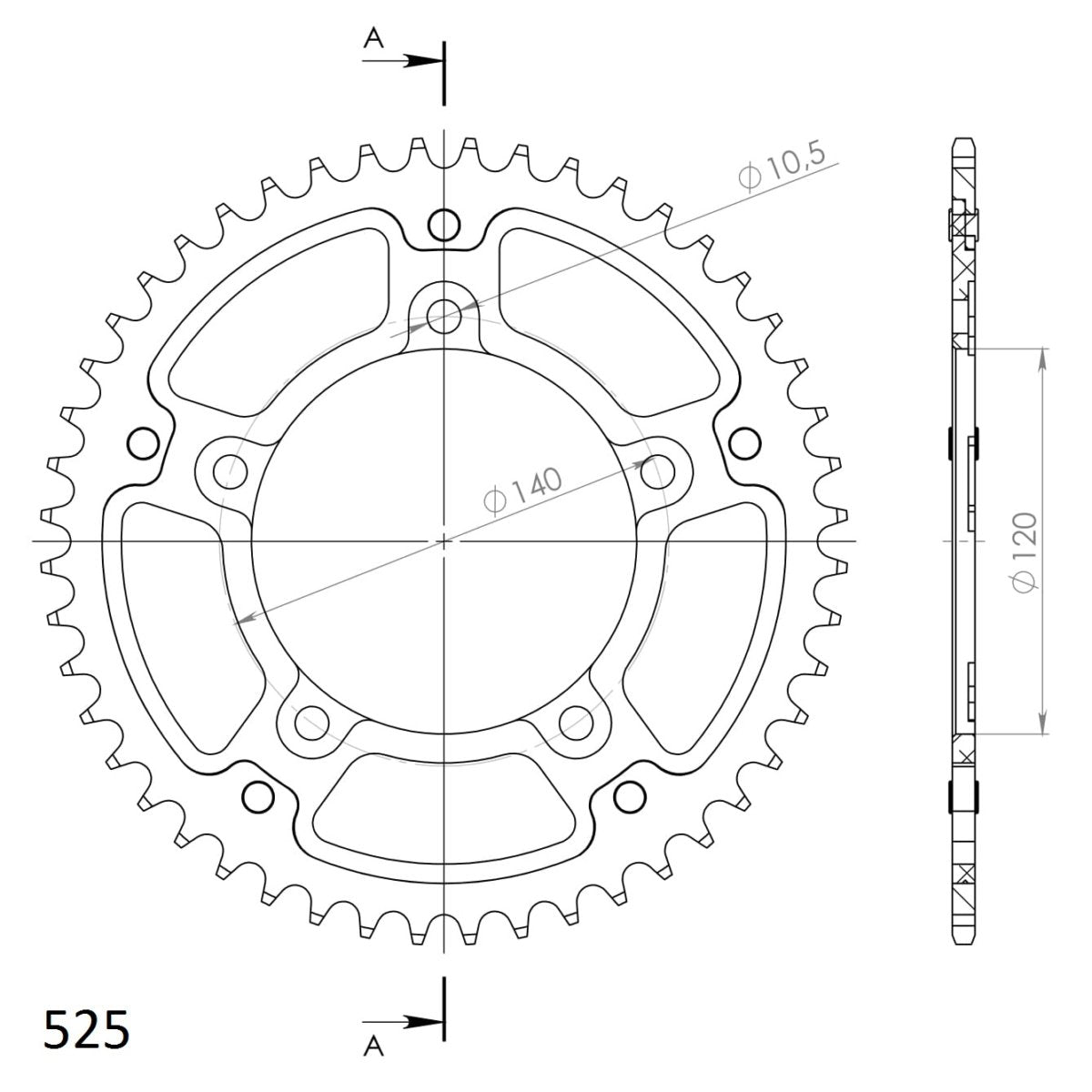 Supersprox Stealth takaratas Silver 1792-RST-48-8