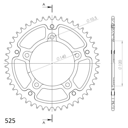 Supersprox Stealth takaratas Silver 1792-RST-48-8