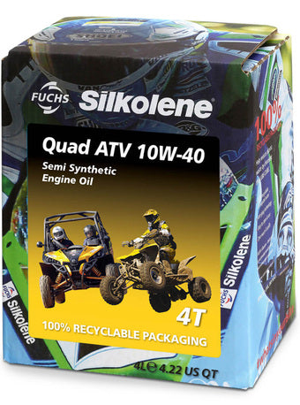 Silkolene Quad ATV 10W-40, 4L Lube Cube