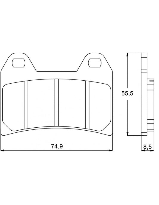 Accossato Brakepad AGPA 96 ST