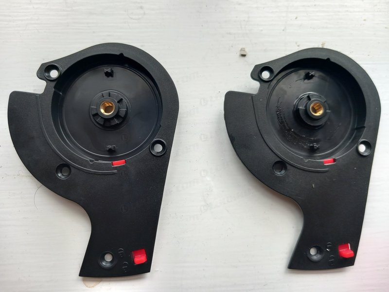 Schuberth C5/E2/S3 Visor Rotation capsule and Base plate, pair
