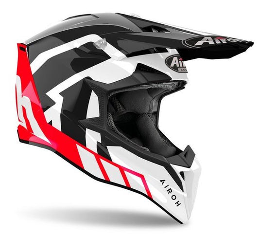 Airoh Wraaap Reloaded, Red glossy