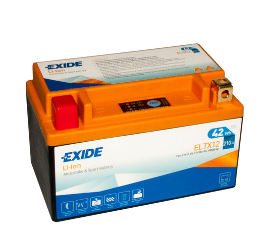 Exide MC Lithium ELTX12 akku, 12V 42Wh