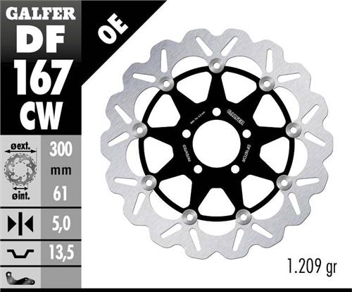 Galfer Wave Brake disc, Kawa ZZR 600/Zephyr 750, ZX-12 R, front