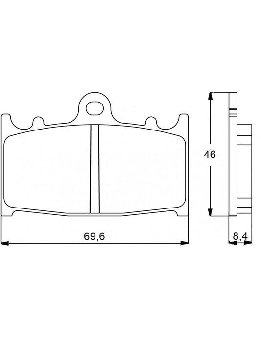 Accossato Brakepad AGPA 75 ST