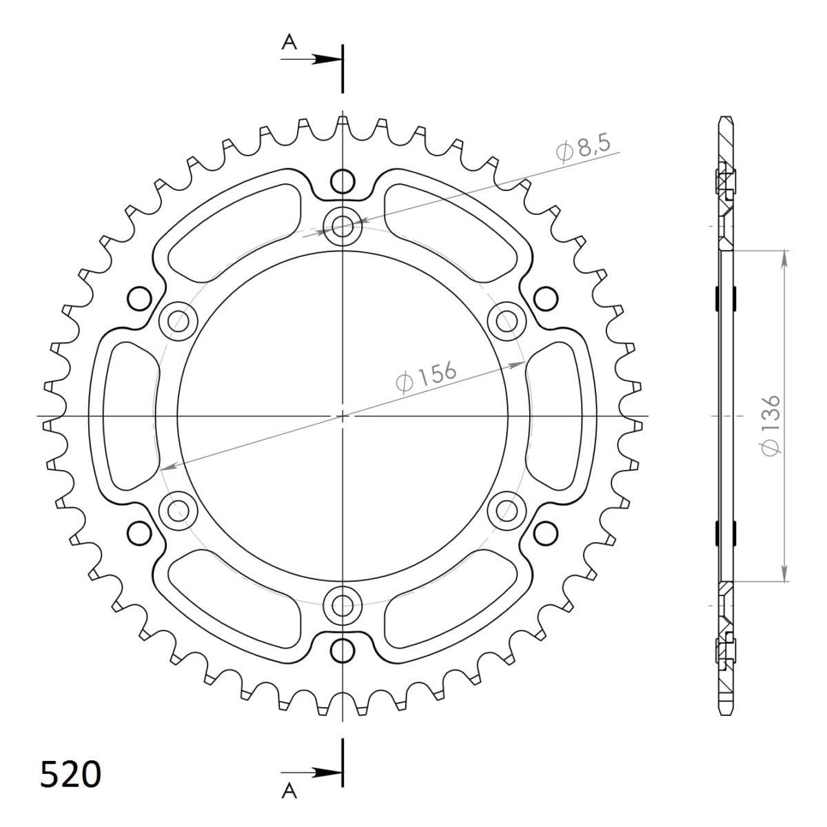 Supersprox Stealth takaratas Black 1512-RST-47-0