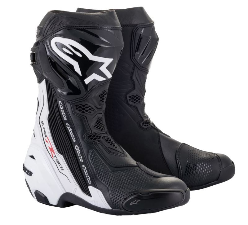 Alpinestars Supertech R v2 ajosaapas, Musta/Valkoinen