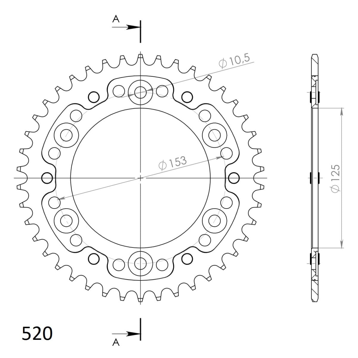 Supersprox Stealth takaratas Black 301-RST-42-0