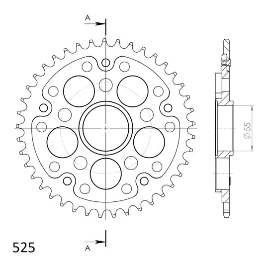 Supersprox Stealth takaratas Silver 736-525-RST-40-8