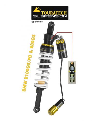 Touratech Suspension shock absorber for BMW R100GS/PD & R80GS 88-, type Extreme