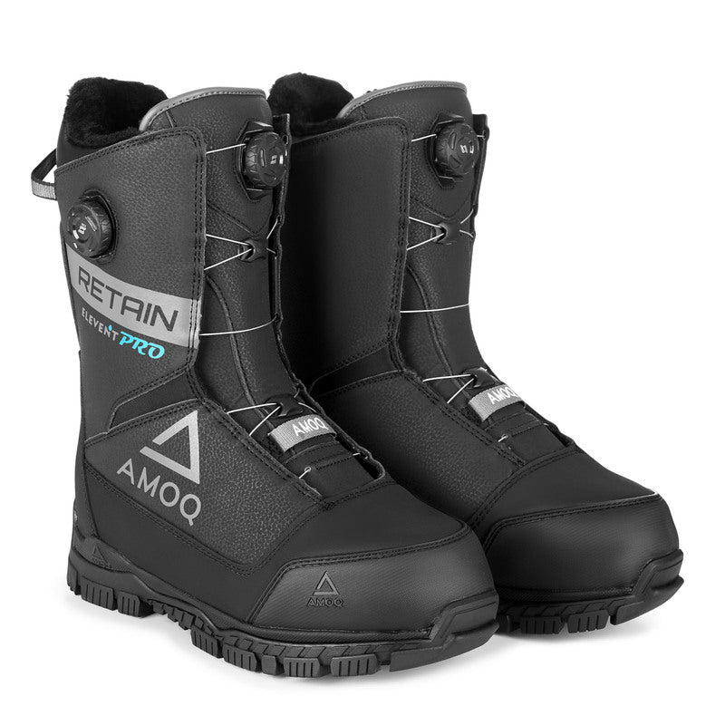 AMOQ Retain Dual Opti-Fit lacing kelkkasaappaat, musta/harmaa