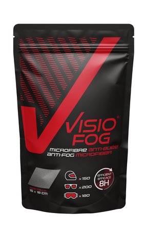 VISIOFOG Antifog microfiber wipe x200 use